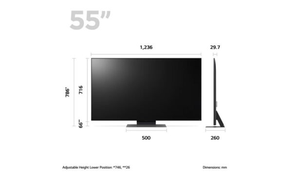 LG - 65QNED816RA 4K QNED 65 Inch, QNED81 Series Quantum Dot NanoCell Colour - Image 4