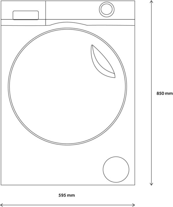 HAIER - HWD120-B14979S8U1 12kg Wash 8kg Dry Freestanding Washer Dryer - Image 3