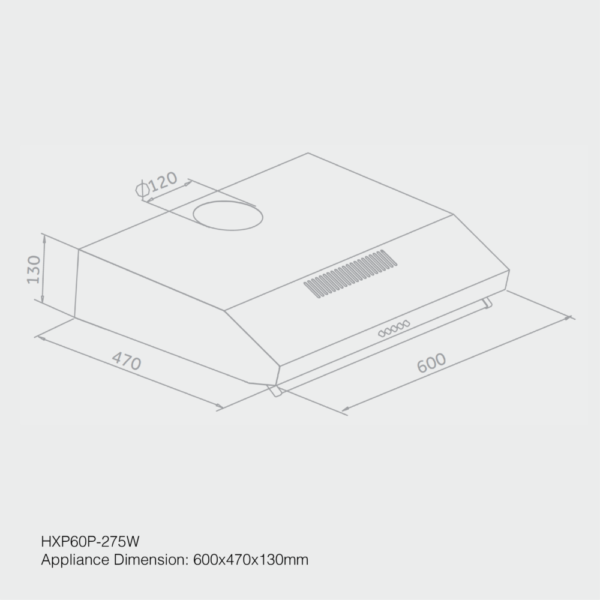 HAIER - HXP60P-275B 60CM KITCHEN CHIMNEY HOOD - Image 2